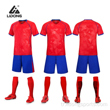 Çin Fabrika Tasarımı Kendi Marka Futbol Jersey Futbol L Gömlek Çocuklar Kadın Erkek